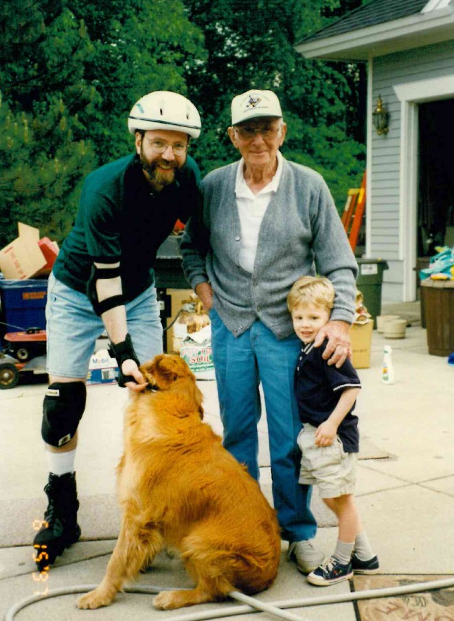 The three Drs. Siegle from Cascade Hospital for Animals in an early photo