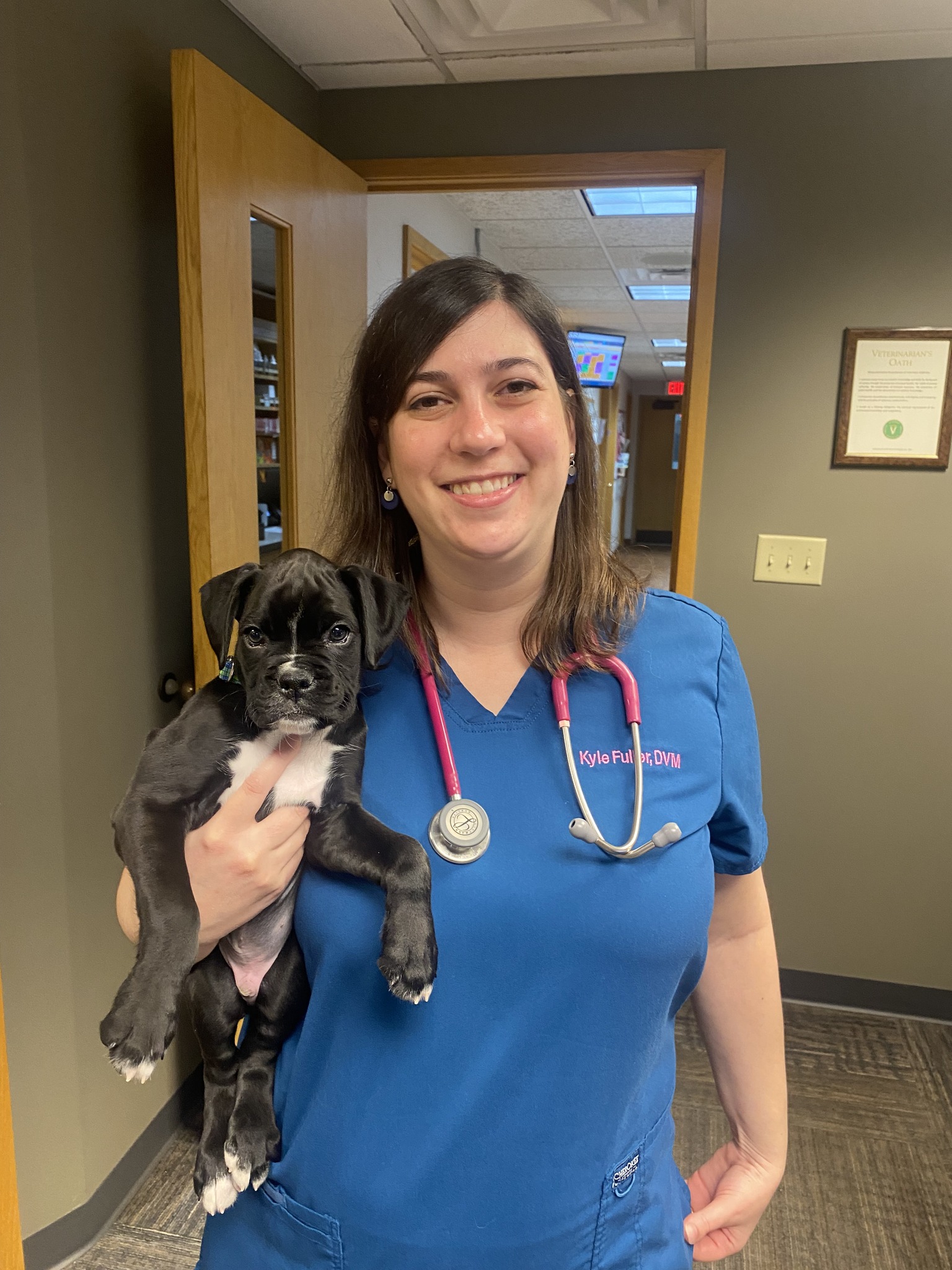 dr fuller with puppy