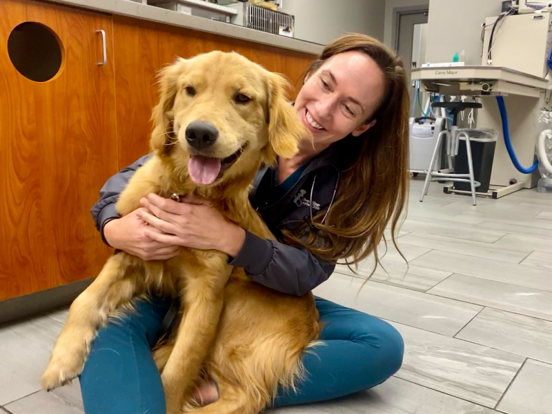 Dr. Isard and Jones at a recent appointment not bite related