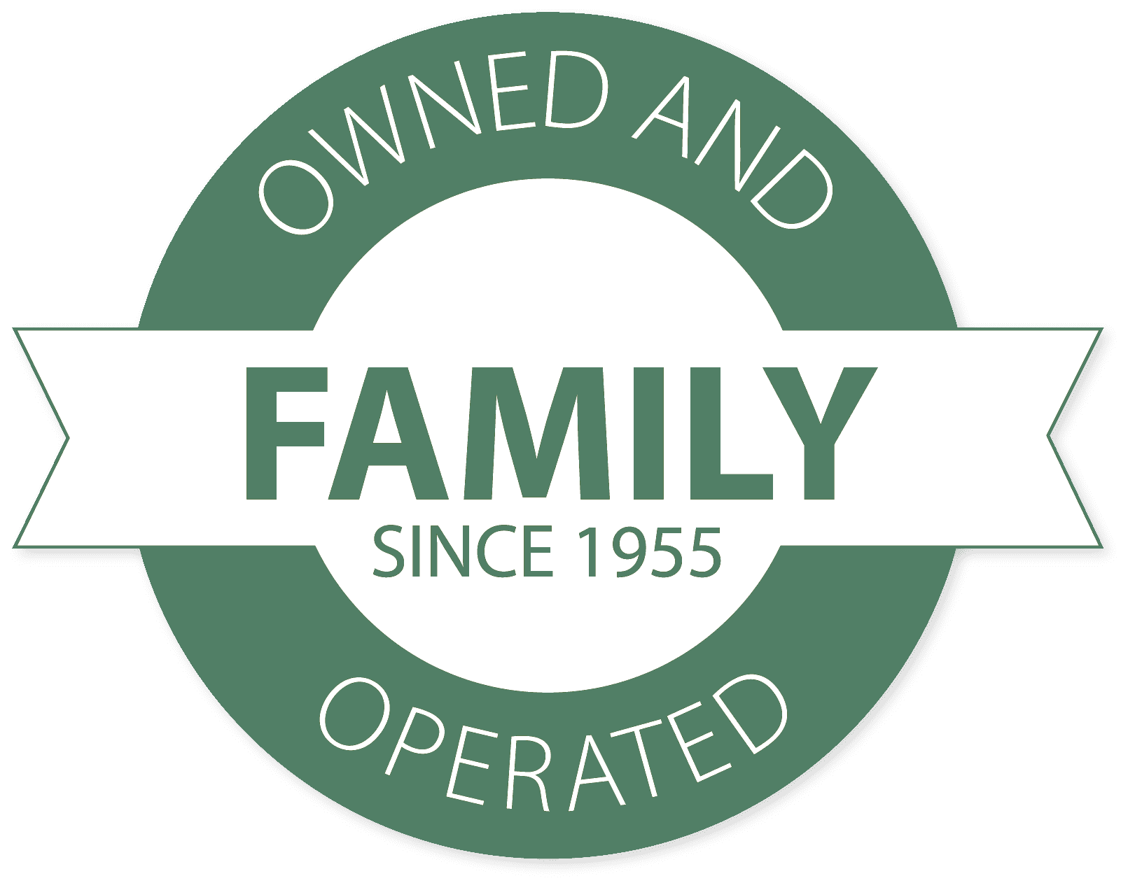 green Family Owned Badge